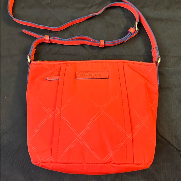 Vera Bradley Preppy Poli Orange Crossbody Purse Bag NWOT - Picture 2 of 6
